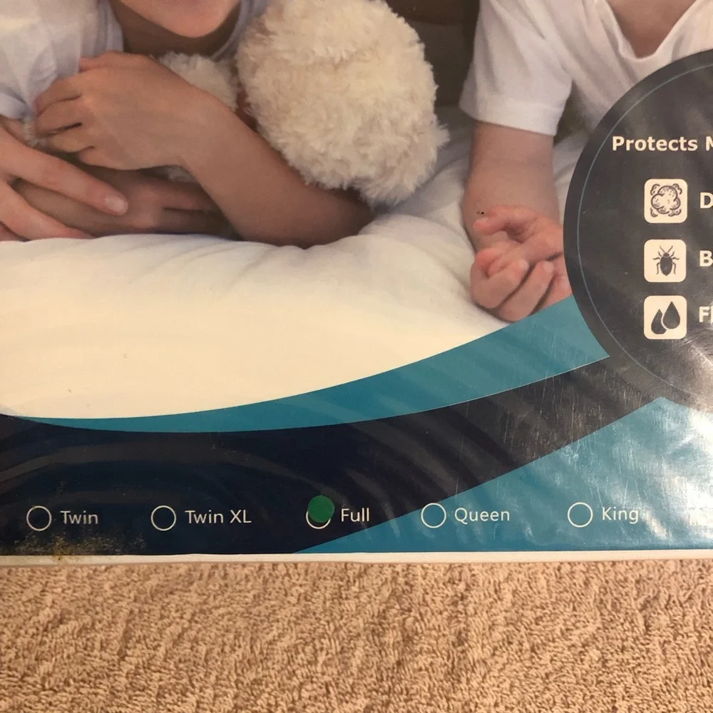 Utopia Mattress Encasement Full Size Waterproof Washable NIP